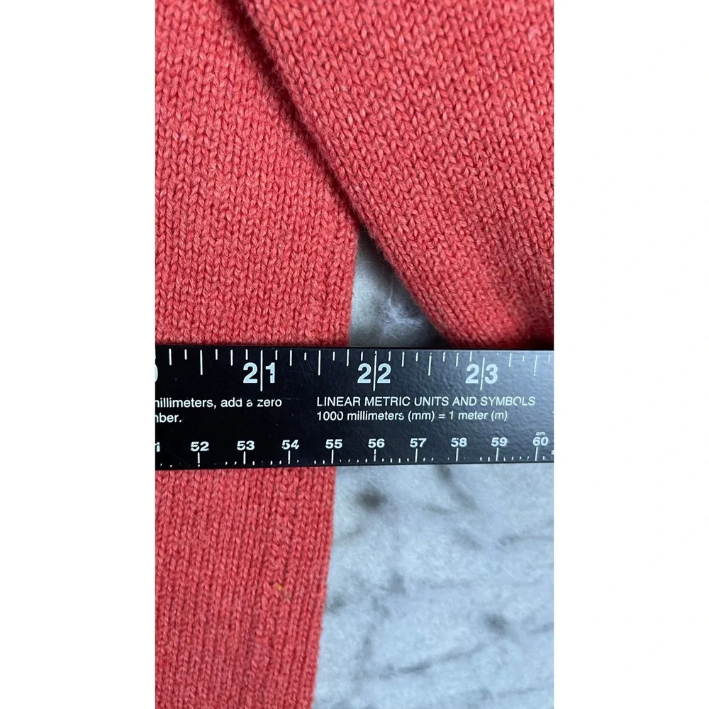 Polo Ralph Lauren Quarter Zip Sweater Mens Large Red Excellent Cotton Knit Pony